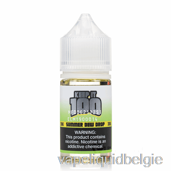 Vape Vloeibare Zomerdauwdruppel - Bewaar Het 100 Zouten - 30 Ml 50 Mg